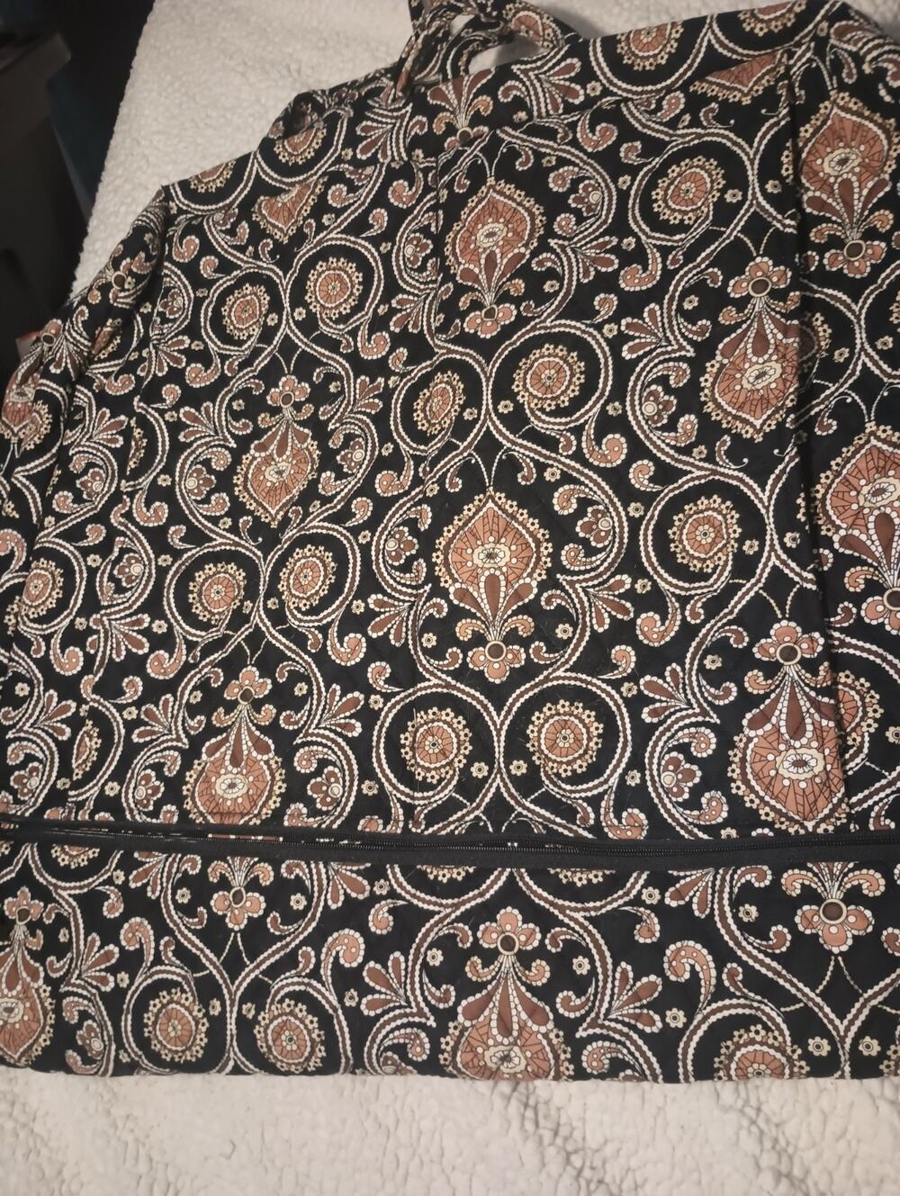 Vera Bradley Cafe Latte Hanging Garment Bag Cafe Latte Pattern NWOT